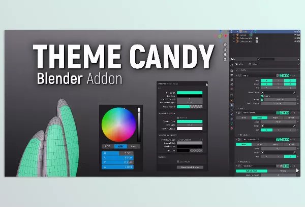 Blender Addon – Theme Candy blender Addons by Armored Colony – Download
