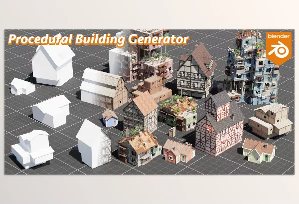 Blender Addon – Procedural Building Generator by Isak Waltin – Download
