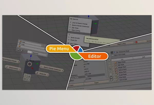 Blender Addon – Pie Menu Editor by roaoao – Download