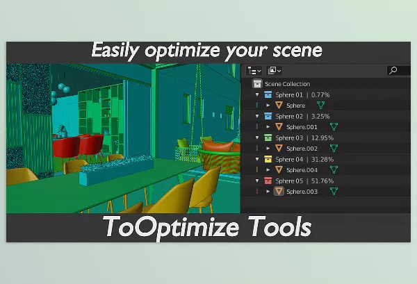 Blender Addon – Tooptimize Tools – Scene Optimization s by CGoutset – Download