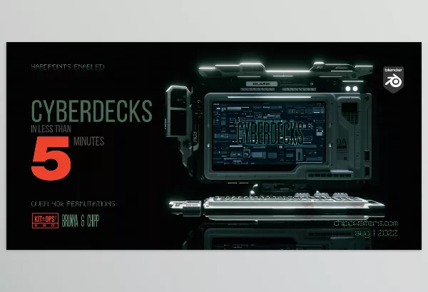 Blender Addon – Cyberdecks by Chipp Walters – Download