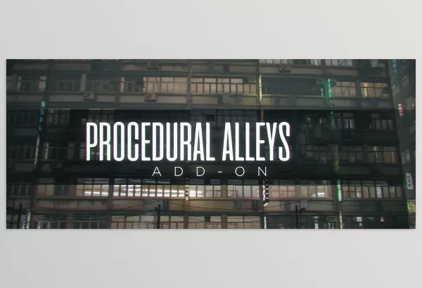 Blender Addon – Procedural Alleys by Difffuse Studio – Download