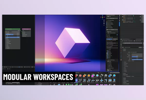 Blender Addon – Modular Workspaces For Blender by Curtis Holt – Download
