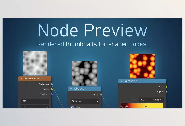 Blender Addon – Node Preview by Simon Wendsche – Download