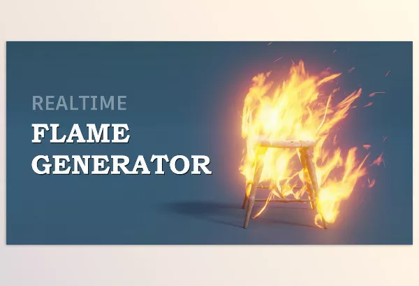 Blender Addon – Realtime Flame Generator by specoolar – Download