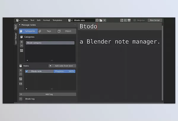 Blender Addon – Btodo by abciuppa – Download