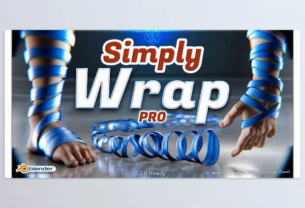 Blender Addon – Simply Wrap Pro by VjaceslavT – Download