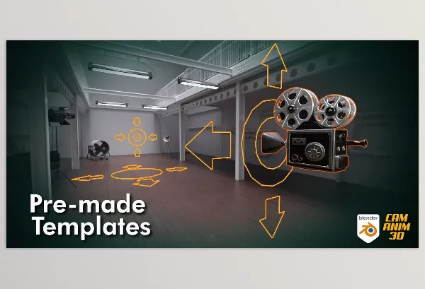 Blender Addon – Cam Anim 3D – Collection Of Camera Movements by Leszek Pyrka – Download
