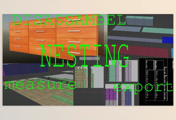 Blender Addon – Disassembler And Nesting by Tiemen’s addons – Download