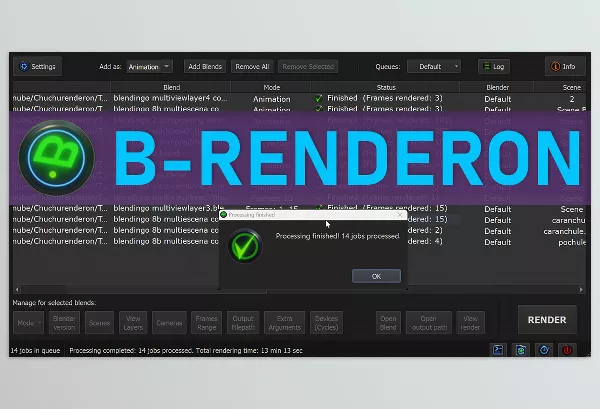 Blender Addon – B-Renderon by BlenderGilads – Download