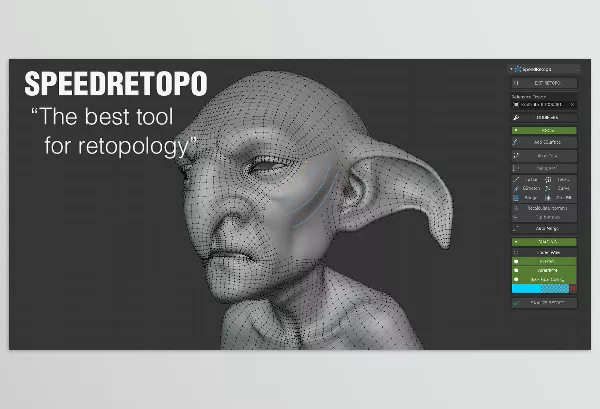 Blender Addon – Speedretopo by Pitiwazou – Download