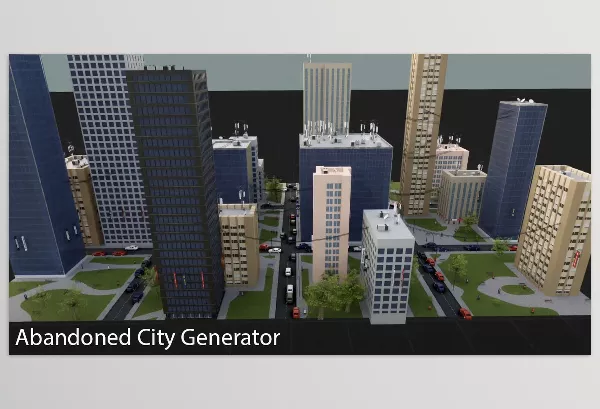 Blender Addon – Abandoned City Generator by Miha Marinko – Download