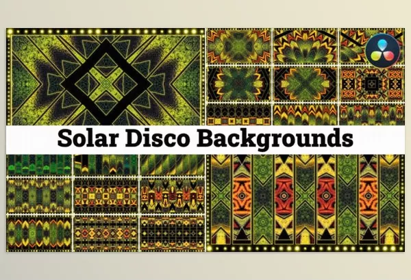 Resolve Tool – Solar Disco Backgrounds for Davinci Resolve by VFXgenerator – Download 50500975