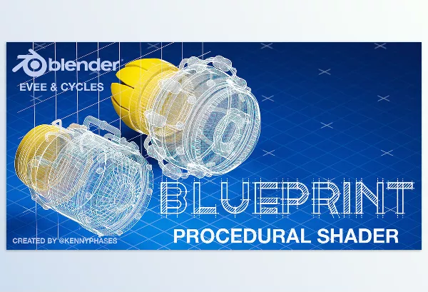 Blender Addon – Blueprint Procedural Shader by KennyPhases – Download