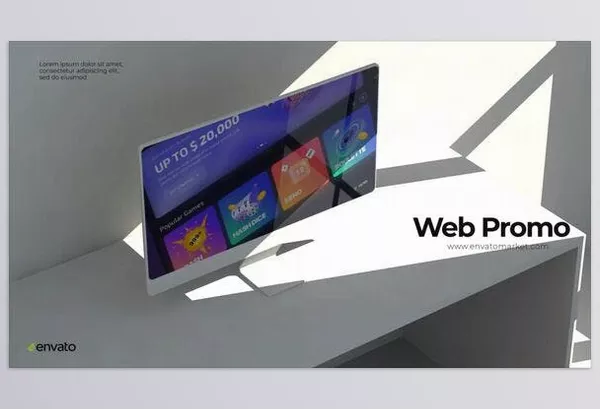 Project – Minimalist Monitor Mockup by NacremFx – Download 50861780