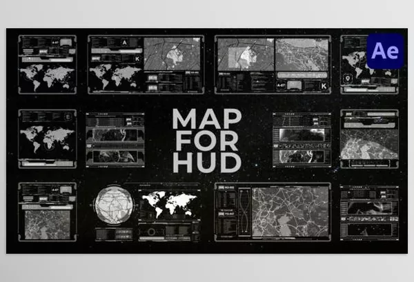 Project – Map For HUD for After Effects by VFXgenerator – Download 50808766