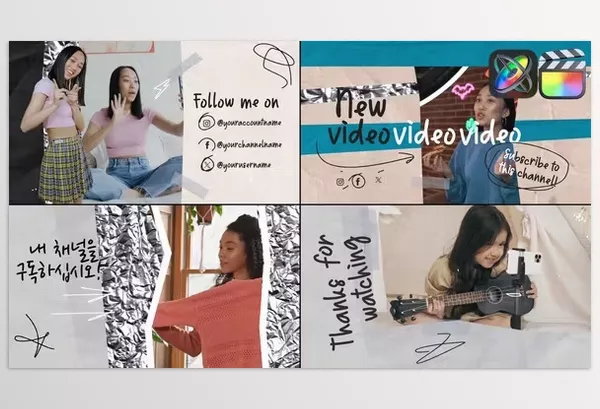 Motion Template – Social Media End Screens for FCPX by LikeThisMotion – Download 50974936