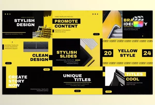 FCP Template – Modern Corporate Slides FCPX by wallstreetcat – Download 51014634