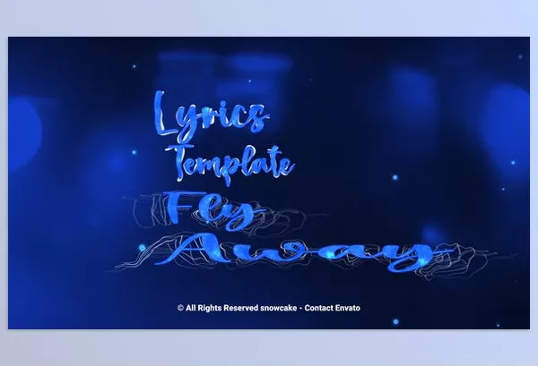 Project – Lyrics Template Fly Away by snowcake – Download 51210026