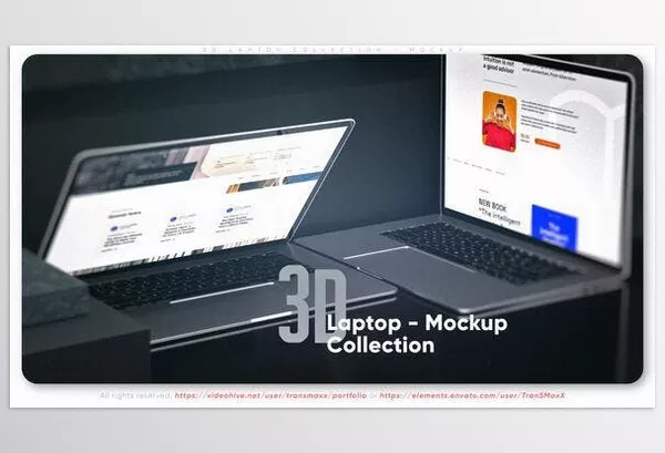 Project – 3d Laptop Collection Mockup by TranSMaxX – Download 51249241