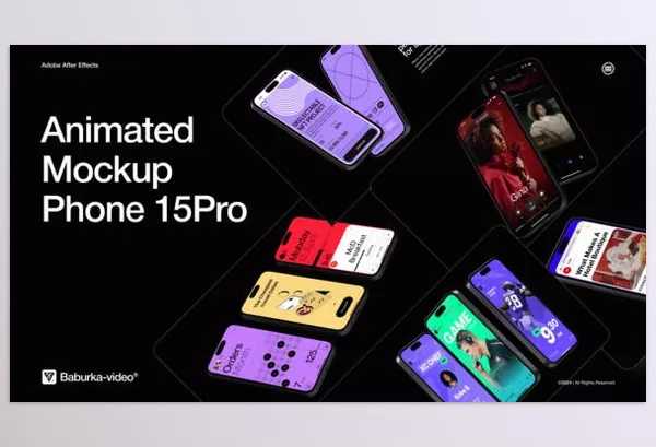 Project – Animated Mockup Phone 15Pro by Baburka-video – Download 50280708