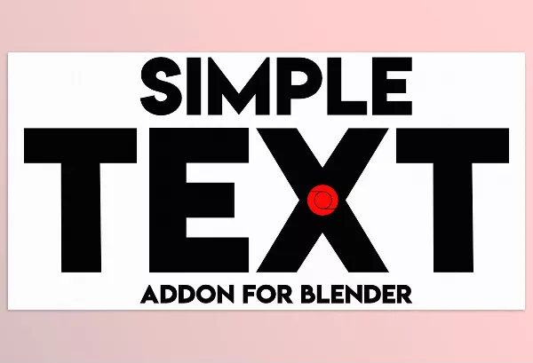 Blender Addon – Simple Text Addon for Blender by tmkdigital – Download