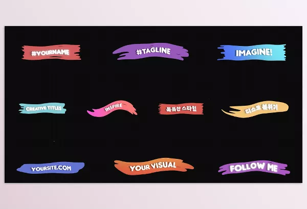 Project – Energy Splats Titles for After Effects by 2DFXAnimation – Download 52453335