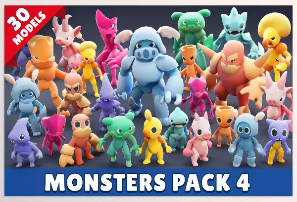 Unity Asset – Monsters Pack 04 by NOTFUN – Download