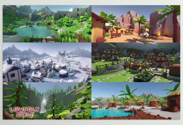 Unity Asset – Lowpoly Style Ultra Pack by CH Assets – Download