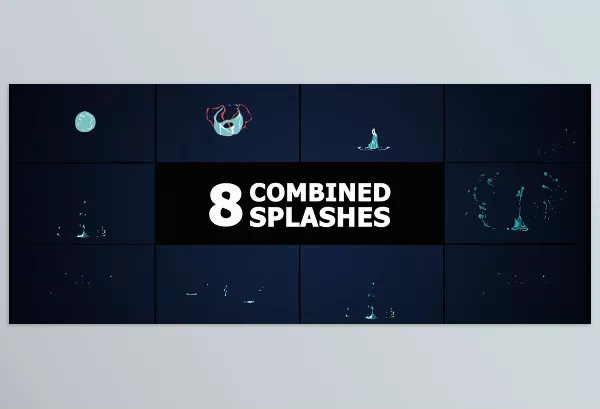 Project – Combined Splashes for Premiere Pro by FlashFXbox – Download 52180093