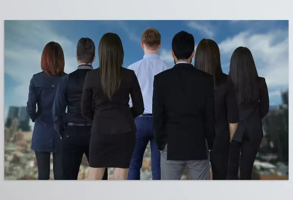 Asset – Team Portrait of Business Professionals Representing Company by stockfootagelab – Download 52514811