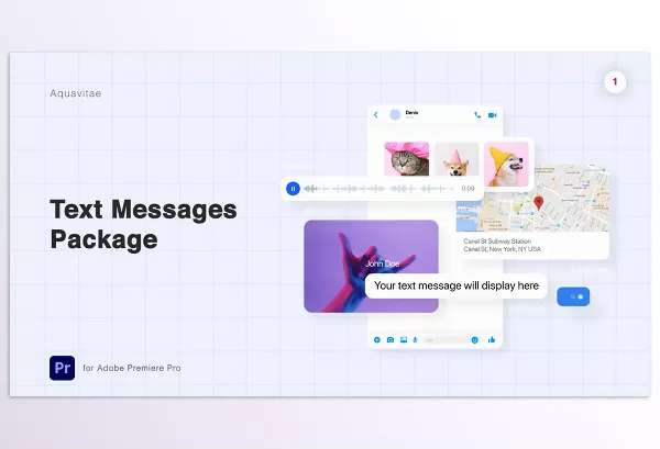 Project – Text Messages Package l MOGRT for Premiere Pro by Aquavitae – Download 27957120