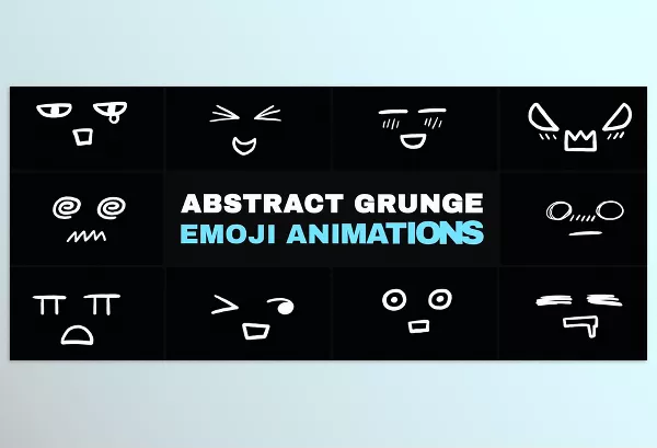 Motion Graphics Pack – Abstract Grunge Scribble Emoji Animations by MisterFlashAnimation – Download 52279664