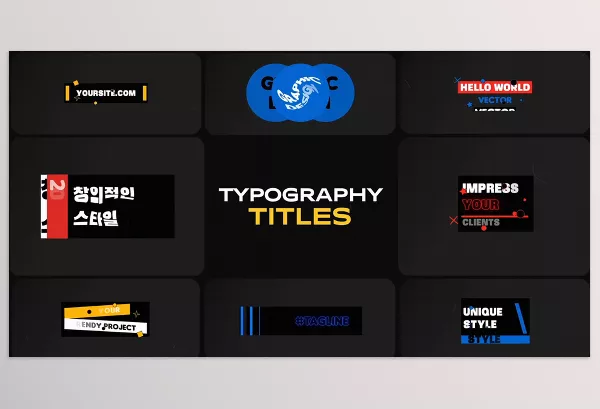 Project – Typography Titles for After Effects by MisterFlashStore – Download 52681003