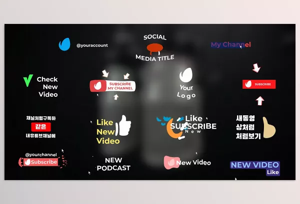Project – Social Media Buttons And Titles for Premiere Pro by 2DFXAnimation – Download 52531334