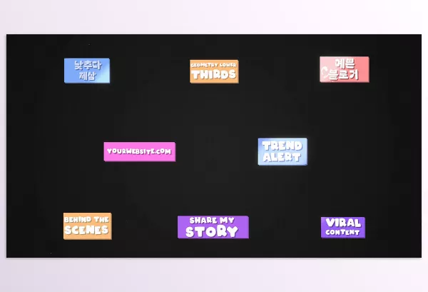 Project – Funny Geometry Lower Thirds for Premiere Pro by 2DFXAnimation – Download 52532097