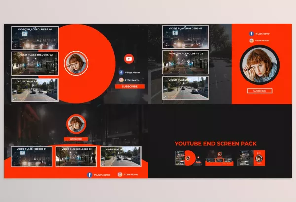 Project – Youtube End Screens Pack V3 by gordi0n – Download 52592385