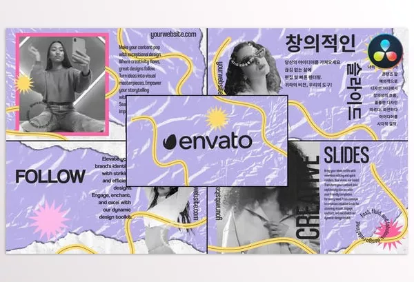 Resolve Tool – Torn Creative Slides for DaVinci Resolve by LikeThisMotion – Download 52681372