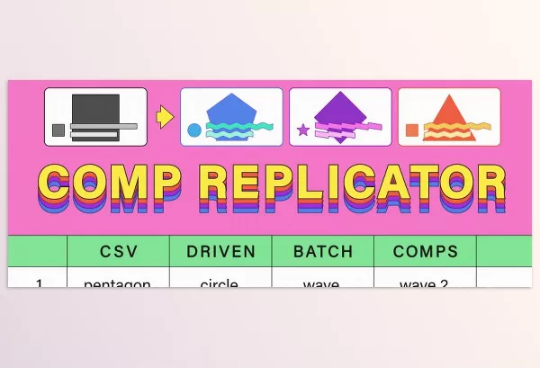 Plugin – Comp Replicator: CSV Driven Batch Comps by Adam Nix – Download