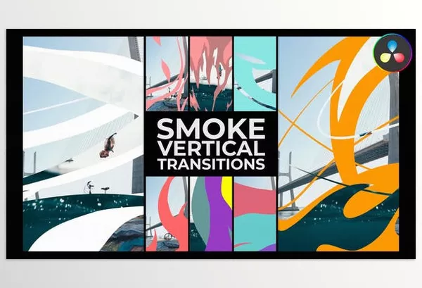 Resolve Tool – Smoke Vertical Transitions DaVinci Resolve by FlashFXbox – Download 52725140