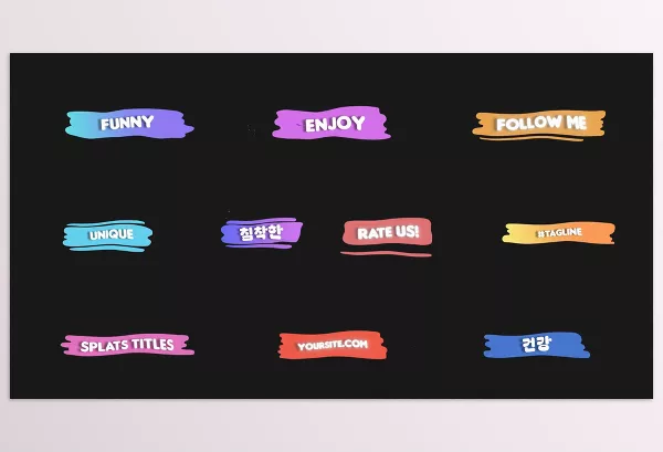 Project – Cartoon Liquid Plate Titles for After Effects by 2DFXAnimation – Download 53520521