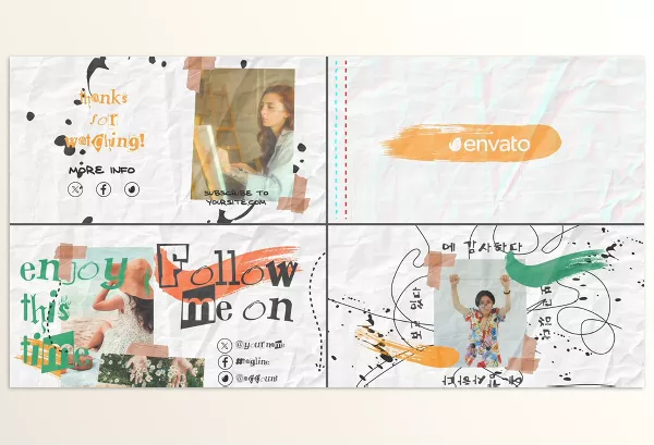 Project – Crumpled Paper Slides for After Effects by OneMotionStudio – Download 53520663