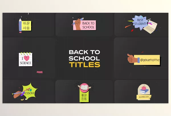 Project – School Education Titles for After Effects by MisterFlashStore – Download 53542537