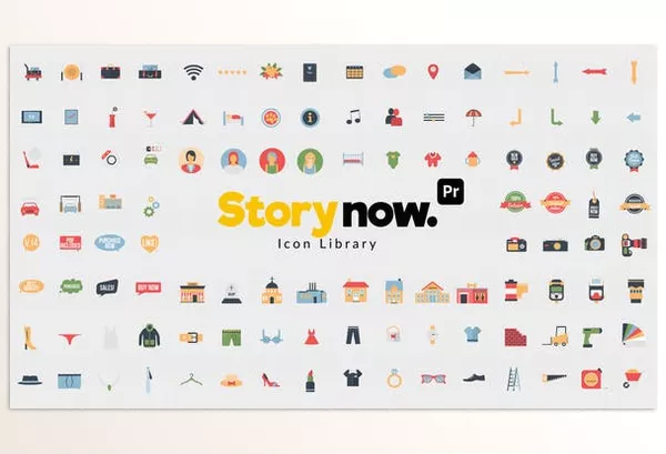 Project – Story Now 1400 Icons Library for Premiere Pro by Premiumilk – Download 53526224