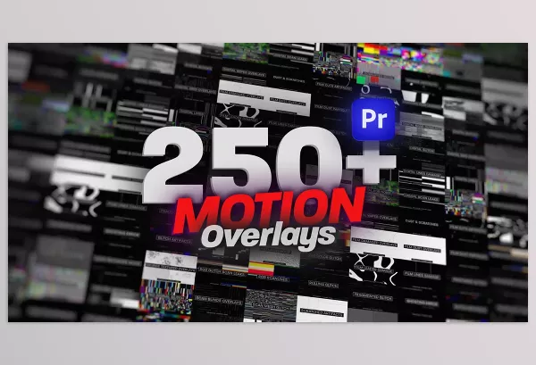 Project – Animated Motion Overlays Pack For Premiere Pro: Glitch, Old Film, VHS , TV, Bad Signal & More by xFxDesigns – Download 5374748