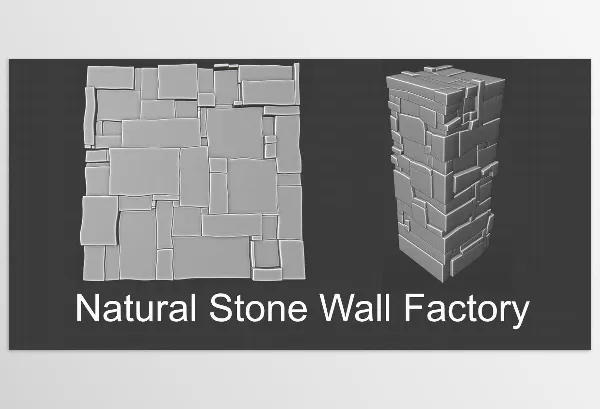 Blender Addon – Natural Stone Wall Factory by Johann Anton Myburgh – Download