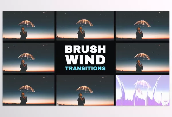 Project – Brush Wind Transitions for Premiere Pro by MisterFlashAnimation – Download 53686015