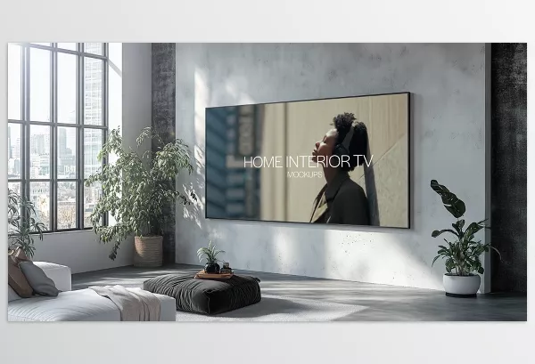 Project – Home Interior TV Mockups by Premiumilk – Download 54092324