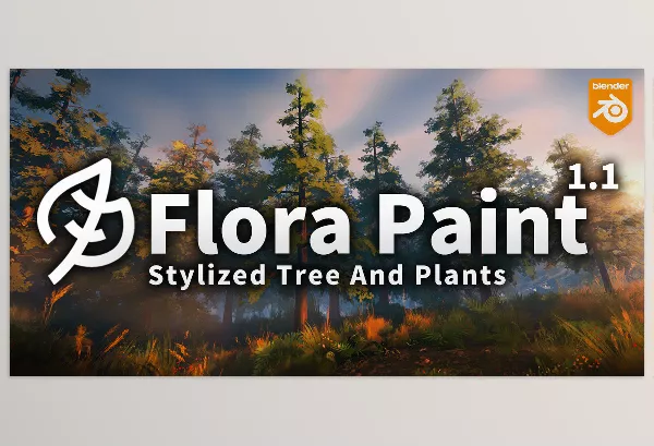 Blender Addon – Flora Paint by Casey_Sheep – Download
