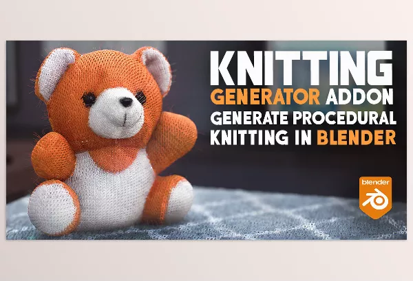 Blender Addon – Knitting Generator Addon for Blender by Blender Procedural – Download